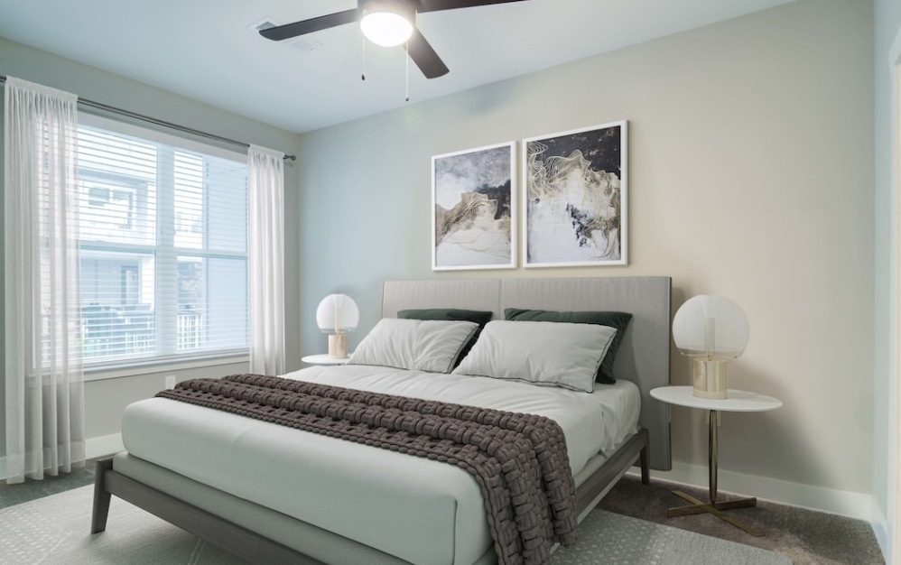 A2 - 1 bedroom floorplan layout with 1 bathroom and 808 square feet (Bedroom)