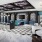 Modern resident lounge with geometric tile flooring
