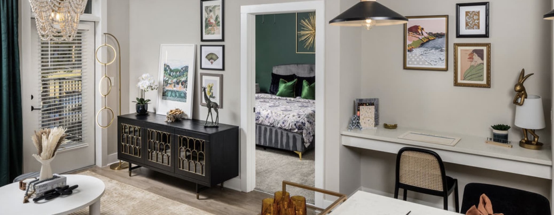 spacious rooms with natural lighting